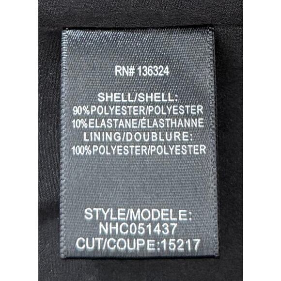 Halston Heritage Women's Faux Wrap Crepe Black Dress Classic Professional NWT - Picture 13 of 13